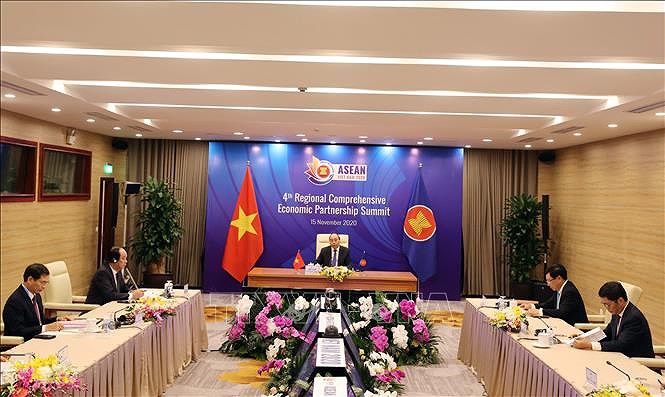组图：阮春福总理主持第4次区域全面经济伙伴关系协定领导人会议 hinh anh 3
