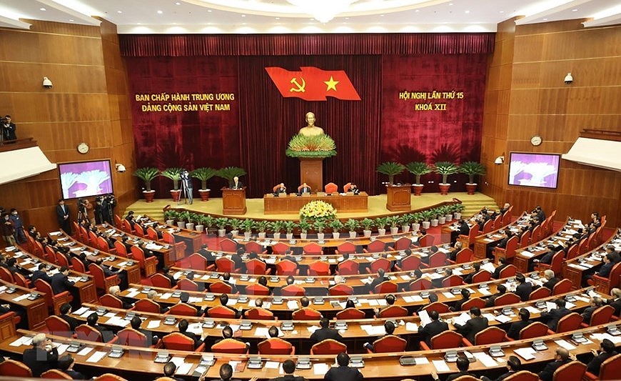 Inauguran XV pleno del Comite Central del Partido Comunista de Vietnam hinh anh 1