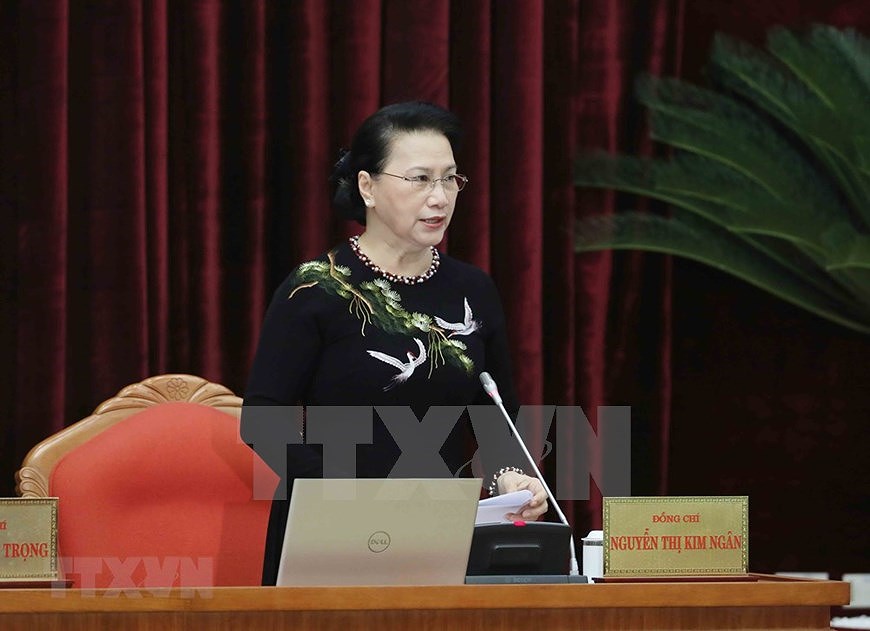 Inauguran XV pleno del Comite Central del Partido Comunista de Vietnam hinh anh 11
