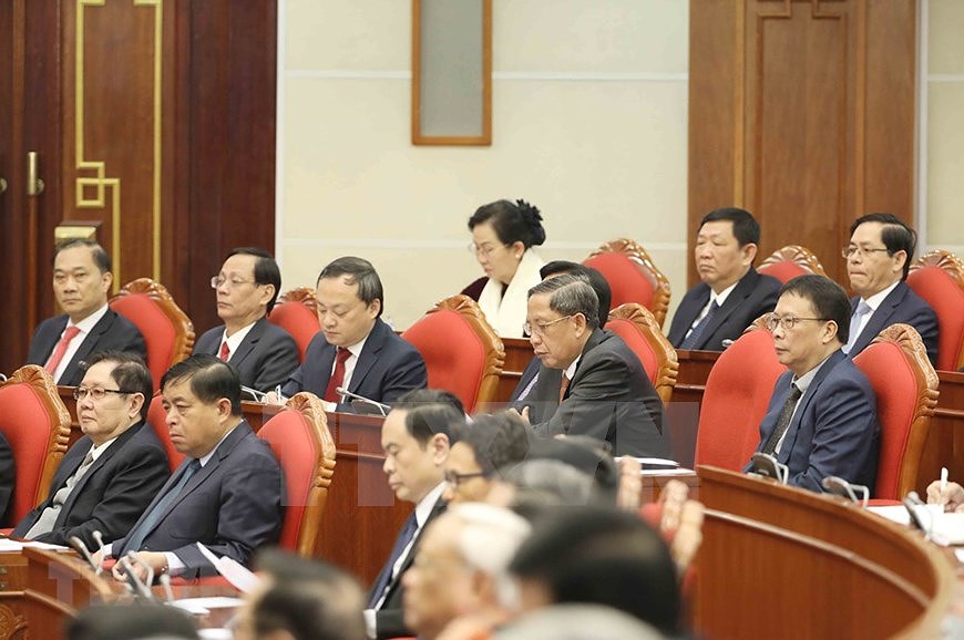 Inauguran XV pleno del Comite Central del Partido Comunista de Vietnam hinh anh 14
