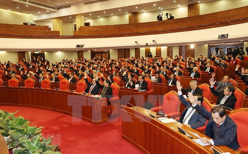 Inauguran XV pleno del Comite Central del Partido Comunista de Vietnam hinh anh 4