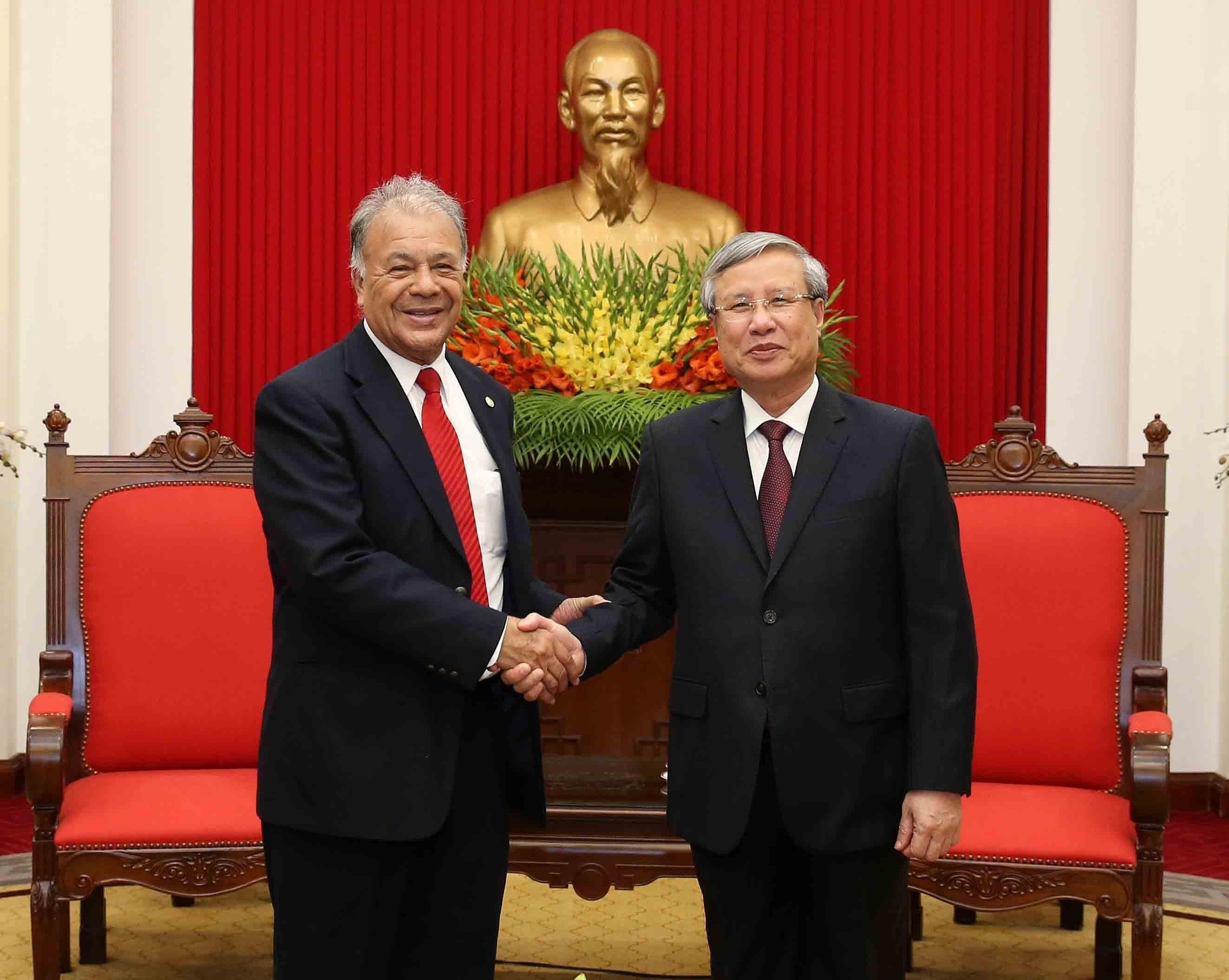 [Foto] Visita Vietnam delegacion del Partido del Trabajo de Mexico hinh anh 1