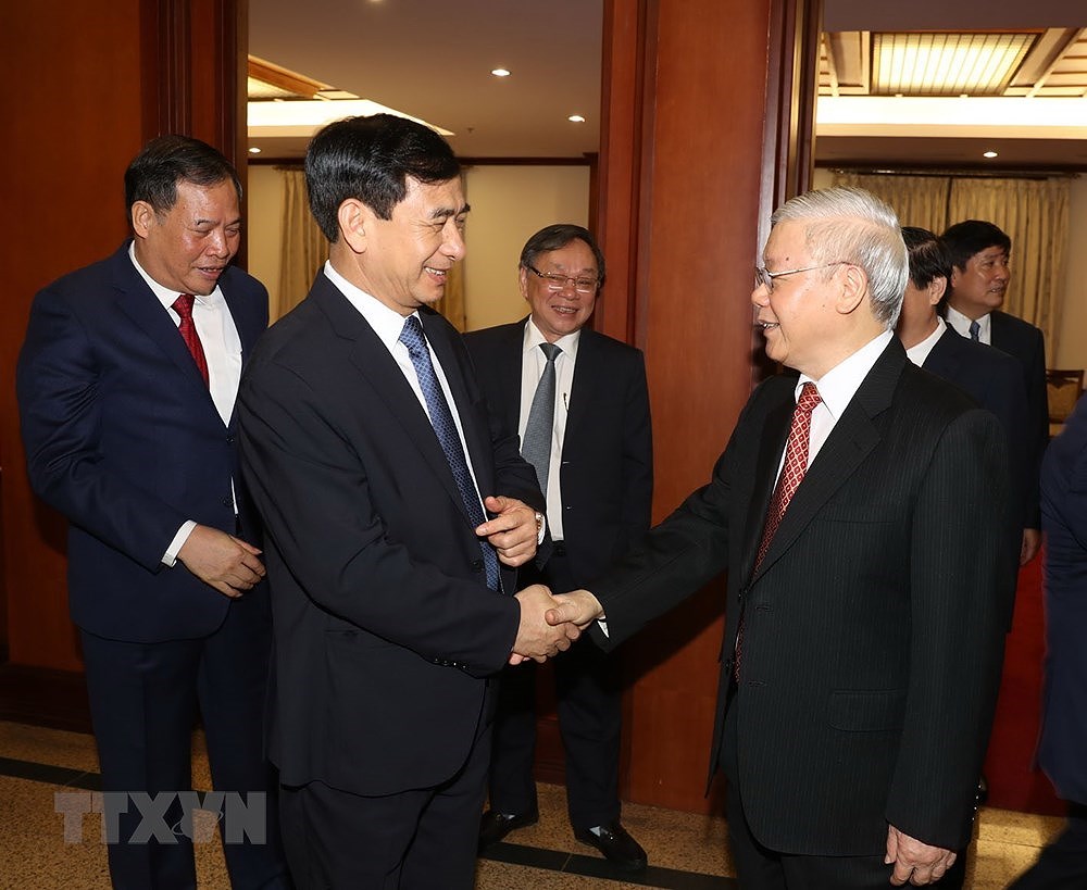 [Foto] Inauguran XII pleno del Comite Central del Partido Comunista de Vietnam hinh anh 6