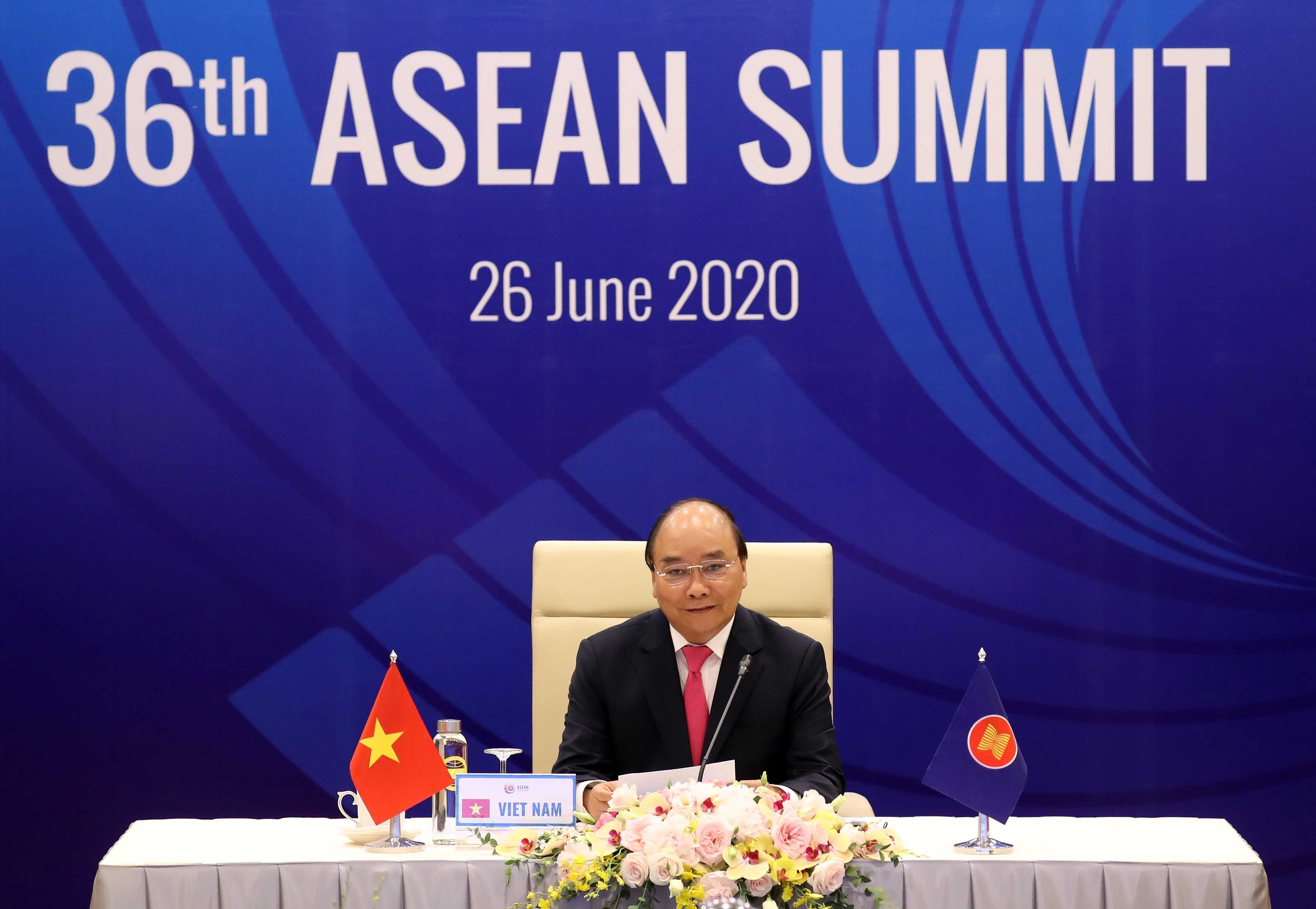 [Foto] ASEAN 2020: Premier vietnamita, Nguyen Xuan Phuc, preside Cumbre 36 de ASEAN hinh anh 1