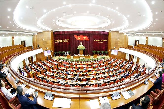 Resaltan resultados del XII pleno del Comite Central del Partido Comunista de Vietnam hinh anh 1