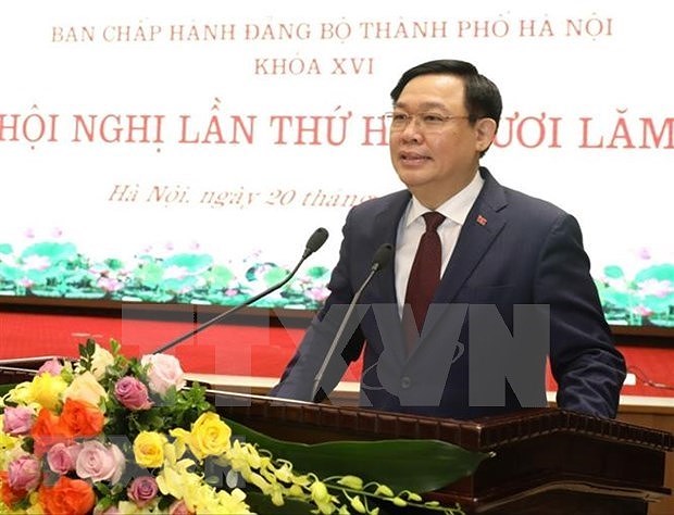 Comite partidista en Hanoi debate preparativos para su XVII asamblea hinh anh 1