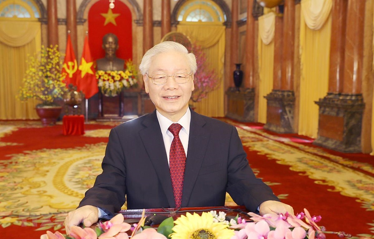 Maximo dirigente de Vietnam felicita al pueblo por Ano Nuevo Lunar 2021 hinh anh 1