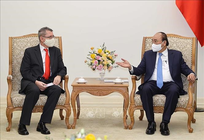 Primer ministro de Vietnam recibe a embajador de Austria hinh anh 1