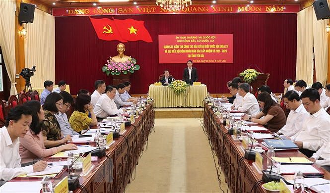 Inspeccionan preparativos en provincia vietnamita para proximas elecciones hinh anh 1