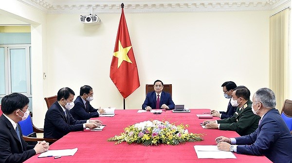 Primer ministro de Vietnam dialoga con su homologo de China hinh anh 1