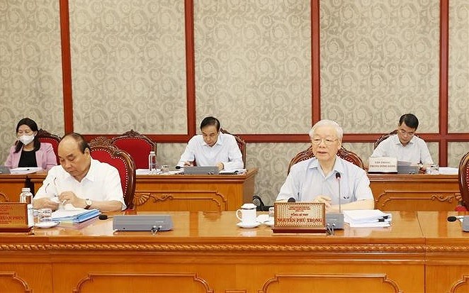 Maximo dirigente partidista de Vietnam exige reforzar labores anticorrupcion hinh anh 1