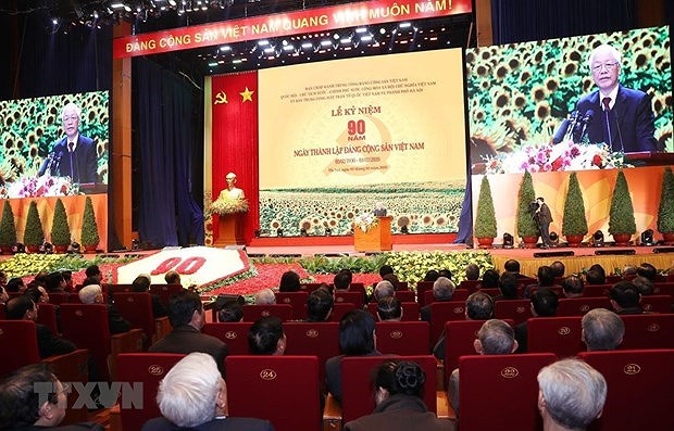 Discurso del maximo dirigente de Vietnam en acto conmemorativo por la fundacion del Partido Comunista hinh anh 1