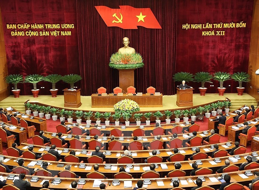 Concluye XIV pleno del Comite Central del Partido Comunista de Vietnam hinh anh 1