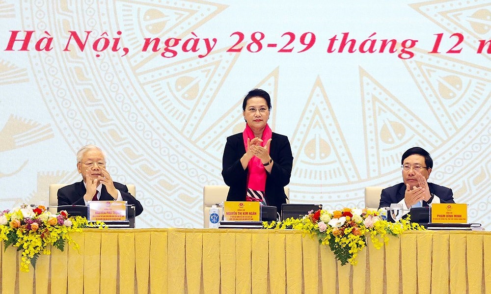 Conferencia nacional sobre resolucion de la Asamblea Nacional de Vietnam de la XIV legislatura hinh anh 4