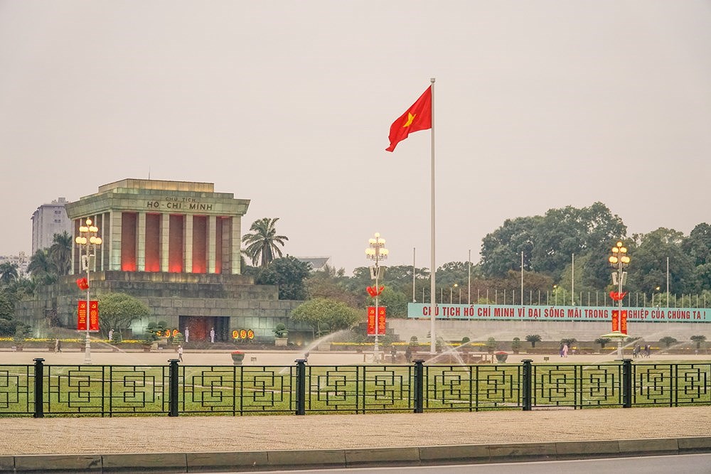 Decoradas calles de Hanoi para dar la bienvenida al XIII Congreso Nacional del PCV hinh anh 10