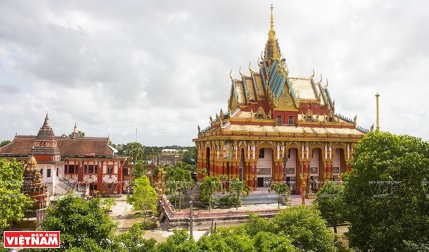 Pagoda Ghositaram: museo de bellas artes de los khmeres en Vietnam hinh anh 1