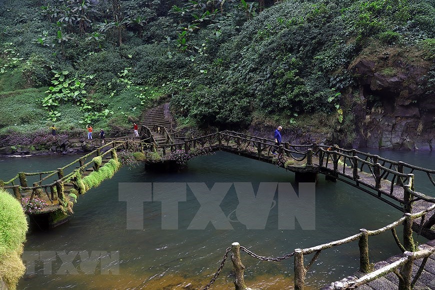 La majestuosidad de "cascada de siete capas" en Vietnam hinh anh 3