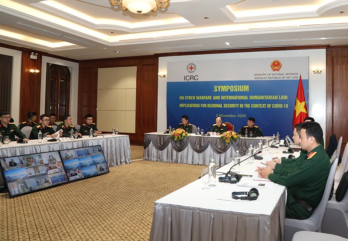 Séminaire sur la cyberguerre et le droit international humanitaire hình ảnh 1 Seminaire sur la cyberguerre et le droit international humanitaire hinh anh 1