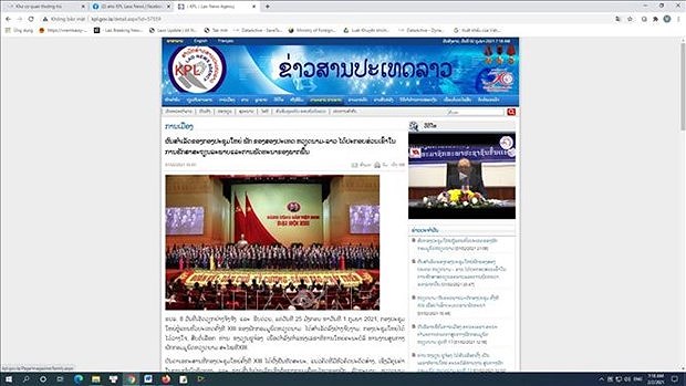 Pathet Lao affirme la signification du succes du Congres du Parti des deux pays Vietnam - Laos hinh anh 1